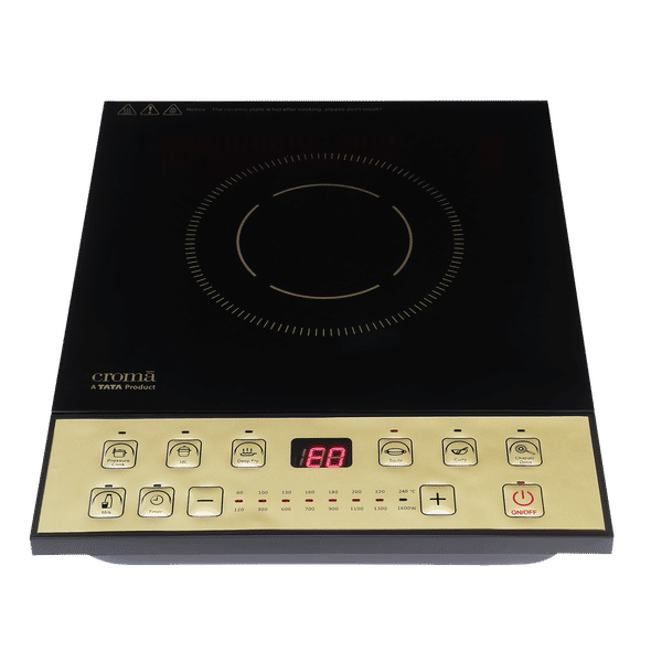Buy Croma 1600W Induction Cooktop with 7 Preset Menus Online Croma